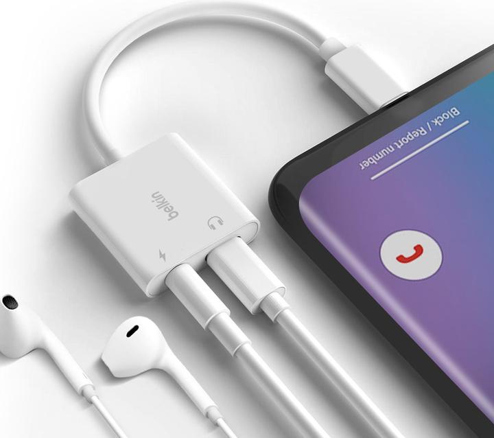 Actual product image Belkin RockStar Adapter (3.5mm socket, USB Type C)