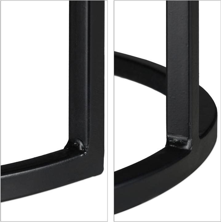 Actual product image Relaxdays Nesting Table Set of 2, Retro Design (Ø 46.5 x 56 cm)