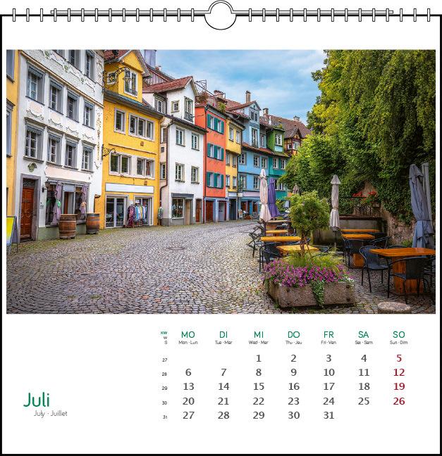 Actual product image stlicher Bodensee 2026 (17 x 17 cm, Hardcover, English, French)