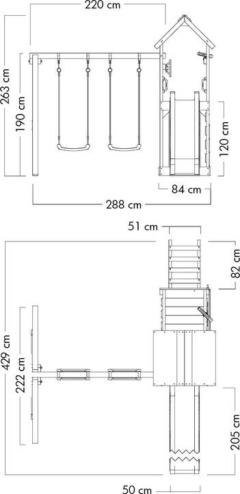 Actual product image Wickey MultiFlyer Spielturm
