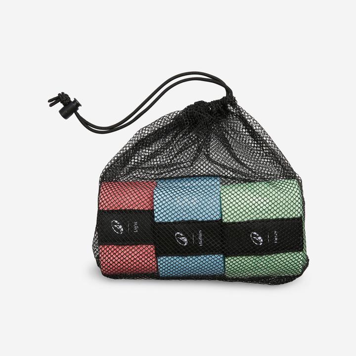 Image du produit Corength Pack de 3 élastiques textiles pour fessier de fitness (0.31 m, Léger, Fort, Moyen)