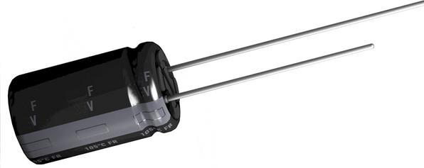 Produktbild Panasonic Elektrolytkondensator, radial, 470uF, 117.5uA, 25V, 380mA