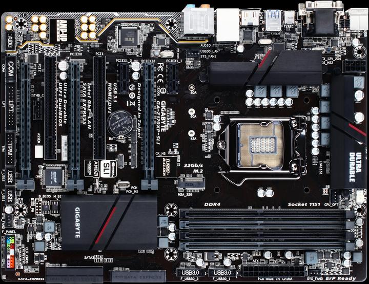 Image du produit Gigabyte Z170xp-Sli (LGA 1151, Intel Z170, ATX)