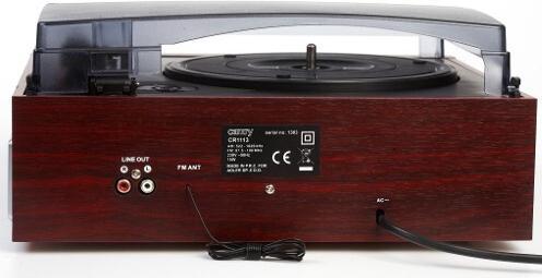 Produktbild Camry CR 1113 Audio-Plattenspieler mit Riemenantrieb, Cappuccino, Chrom, Holz (Halbautomatisch)