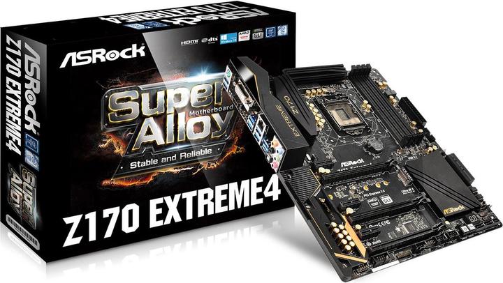 Produktbild AsRock Z170 Extreme4 (LGA 1151, Intel Z170, ATX)