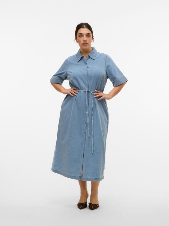 Actual product image Vero Moda VMCMELINDA Langes Kleid Jeanskleid (50)