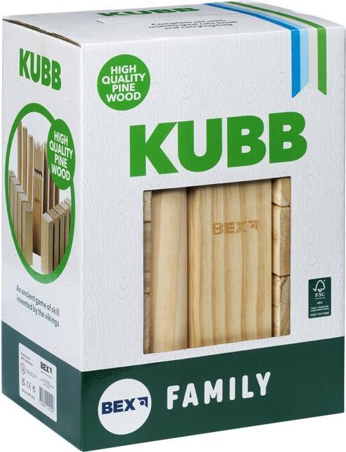 Actual product image Bex Viking chess Kubb