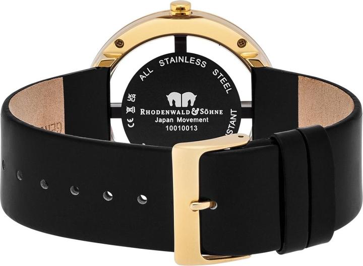 Produktbild Damen Quarzuhr Lucrezia Echtleder schwarz - 4336 (Analoguhr, 42 mm)