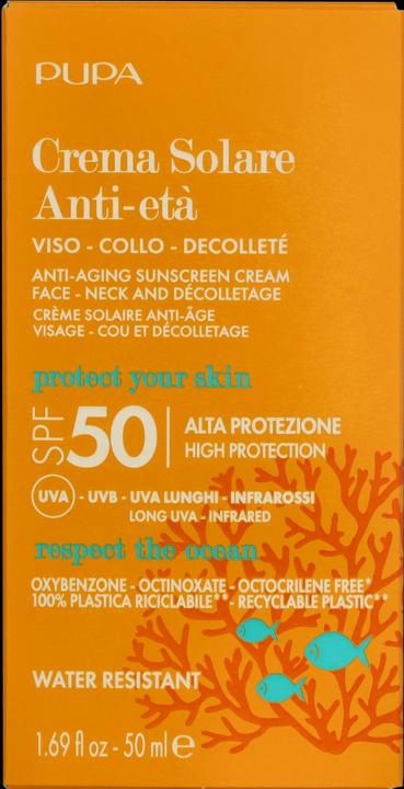 Image du produit Pupa Milano Crème solaire anti-âge (Crème solaire, SPF 50, 50 ml)