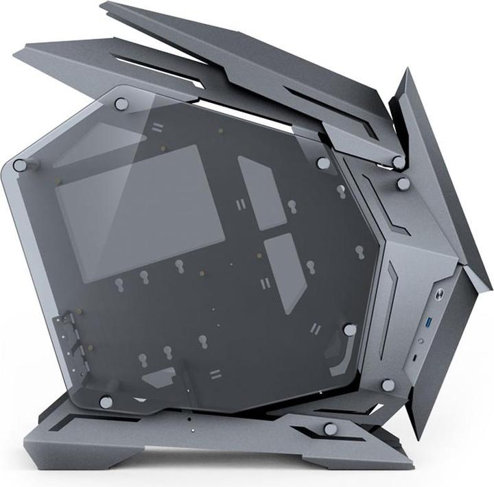 Actual product image Jonsbo MOD3 Mini Micro-ATX Tower Showcase, tempered glass - grey (mATX, Mini-ITX)