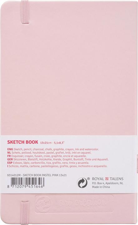 Produktbild Talens Malbuch 13 x 21 cm Pastellrosa (A5)