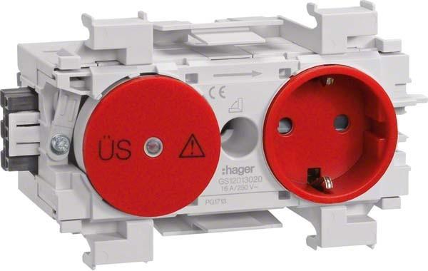 Actual product image Hager TEH GS12013020 Socket/fine protection Wago front-locking r