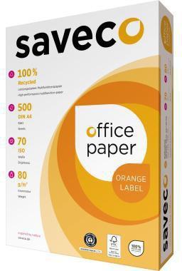 Produktbild Saveco Kopierpapier weiss A4 80g Orange Label ISO-70 500Bl./Pack. (80 g/m², 500 x, A4)