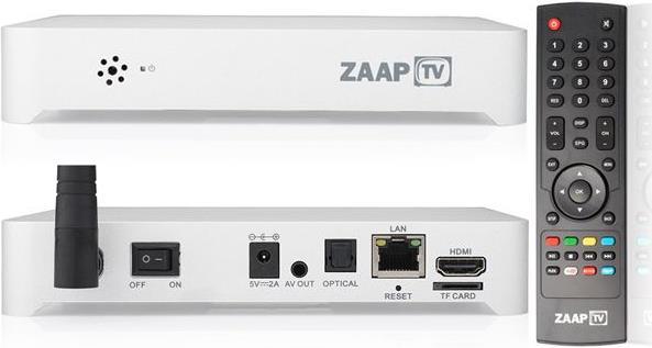 Produktbild ZaapTV HD509N IPTV Mediaplayer, 1 Jahr content Service