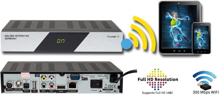 Image du produit Golden Interstar Voyager II (DVB-C, DVB-S2, DVB-T)