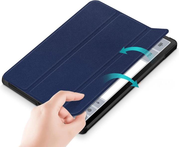 Actual product image Cover-Discount Galaxy Tab S9+ - Tri-fold Smart Case blue (Galaxy Tab S9+, Galaxy Tab S10+)