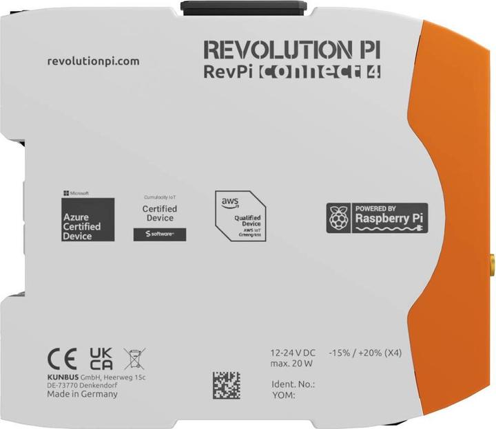 Actual product image Kunbus RevolutionPi Connect 4 PR100377 PLC expansion module