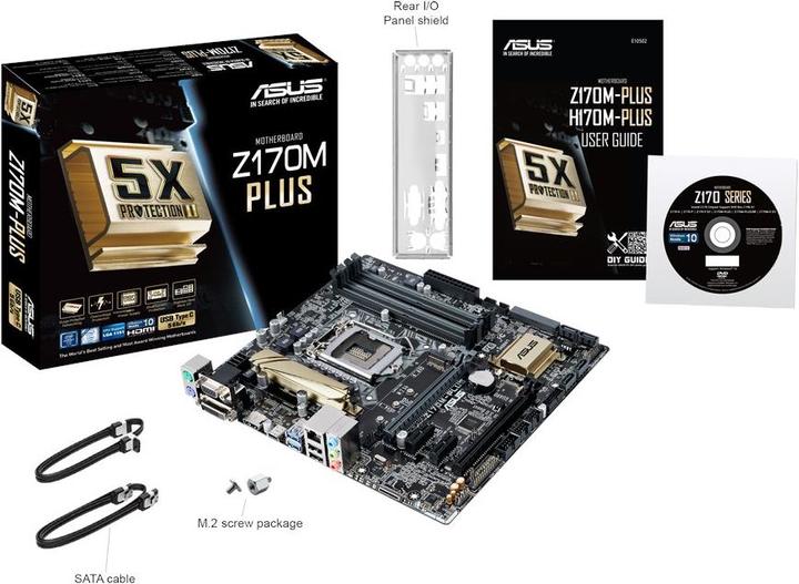 Produktbild ASUS Z170m-Plus (LGA 1151, Intel Z170, mATX)