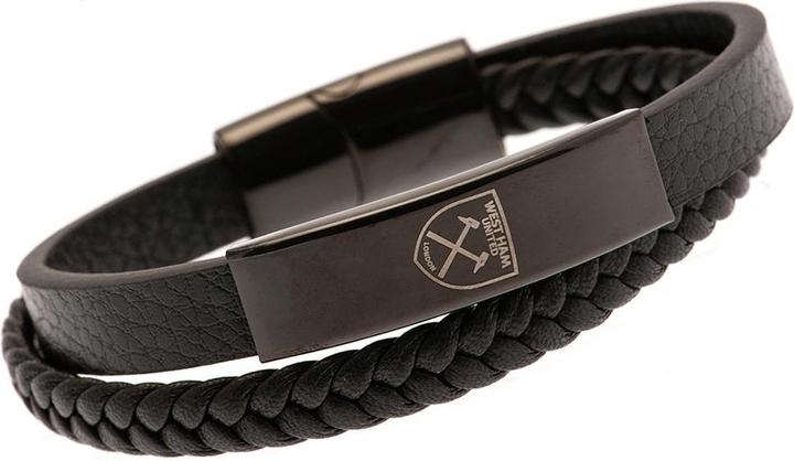 West Ham United FC Wappen Armband Leder (20 cm, 100% synthetisches Material)