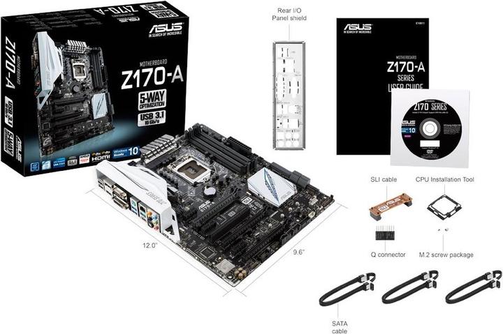 Immagine prodotto ASUS Z170-A (LGA 1151, Intel Z170, ATX)