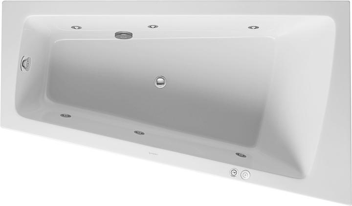 Image du produit Duravit Baignoire balnéo PAIOVA 170 l 1700x1000mm we 1 RS re Système Jet (170 l, 170 cm, 100 cm)