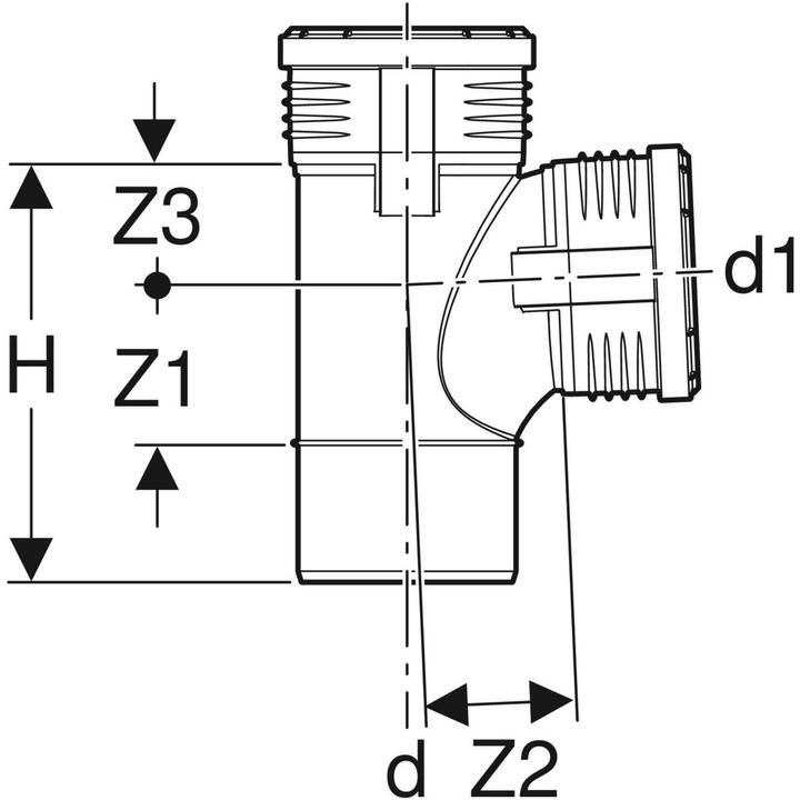Produktbild Geberit Silent-PP Bogenabzweigung 87,5° d110/110