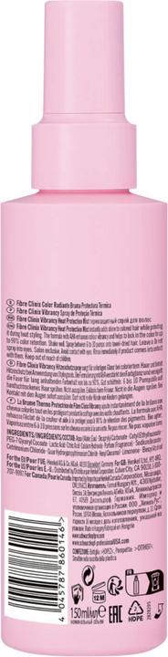 Actual product image Schwarzkopf Professional Fibre Clinix Vibrancy Heat Protect Mist (150 ml)