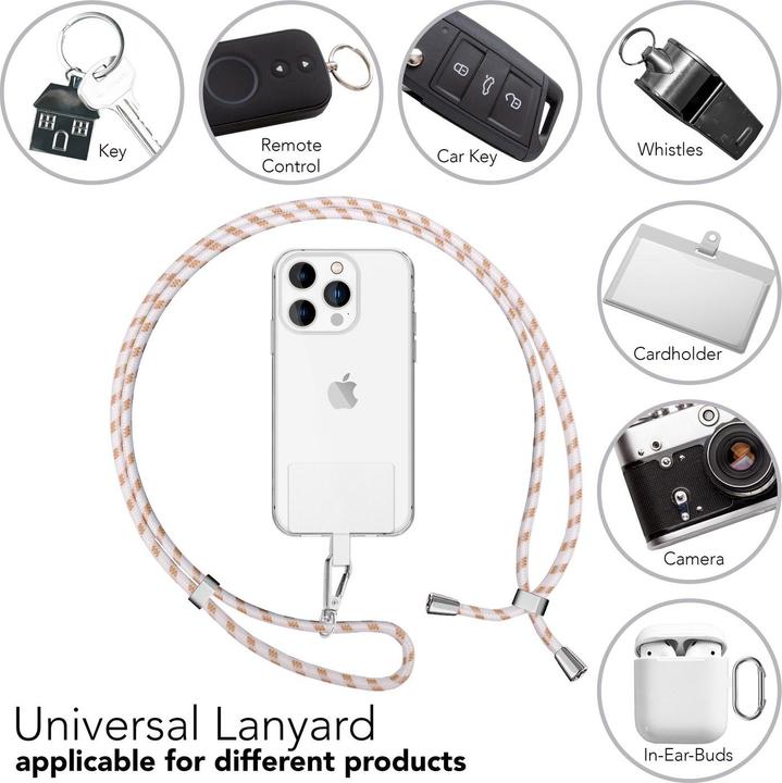 Actual product image Nalia Universal mobile phone necklace with pad