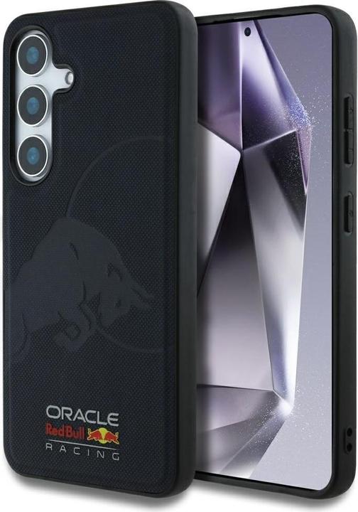 Produktbild Red Bull Case Leather Meshed Debossed Bull MagSafe for Samsung Galaxy S25 navy (Samsung Galaxy S25)