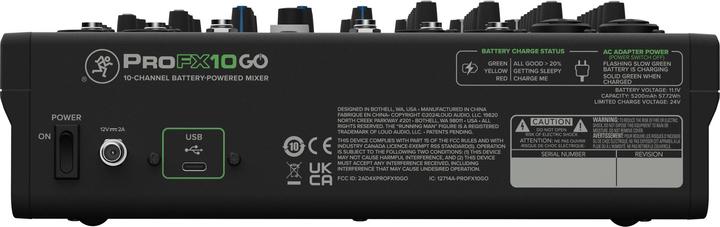 Actual product image Mackie ProFX10 GO (Studio- and Livemixer)