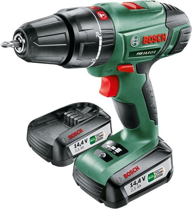 Produktbild Bosch Home & Garden PSB 14,4 LI-2, 2 Akkus (Akkubetrieb)