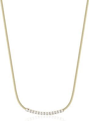 Produktbild Brosway Delicate Gold Plated Necklace with Clear Crystals Desideri BEIN007