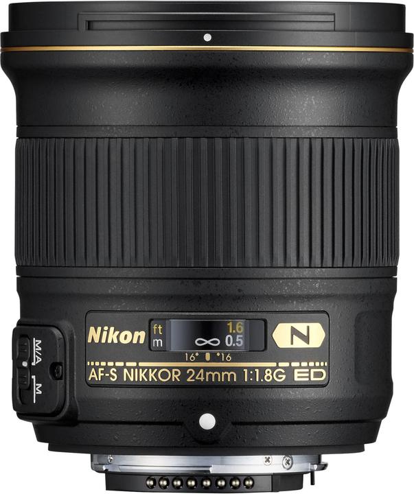 Image du produit Nikon AF-S Nikkor 24mm f/1.8G ED (Nikon F, Plein format)