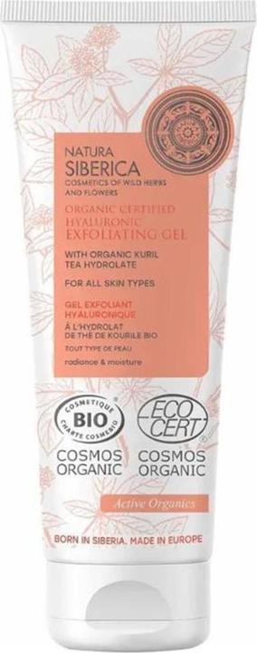 Immagine prodotto Natura Siberica Gel peeling allo ialurone certificato biologico per tutti i tipi di pelle, 75 ml (Esfoliazione, 75 ml)