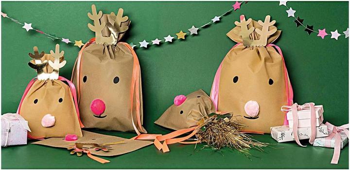 Image du produit Rico Design Pochette cadeau renne 30 x 45 cm, brun foncé (Pochette cadeau, 1 x)