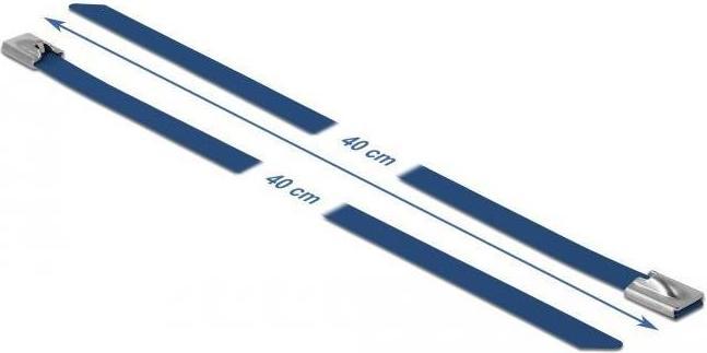 Immagine prodotto Delock Fascetta in acciaio inox 400x7,9 10 pz. (Fascette in metallo, 400 mm, 10 pz.)