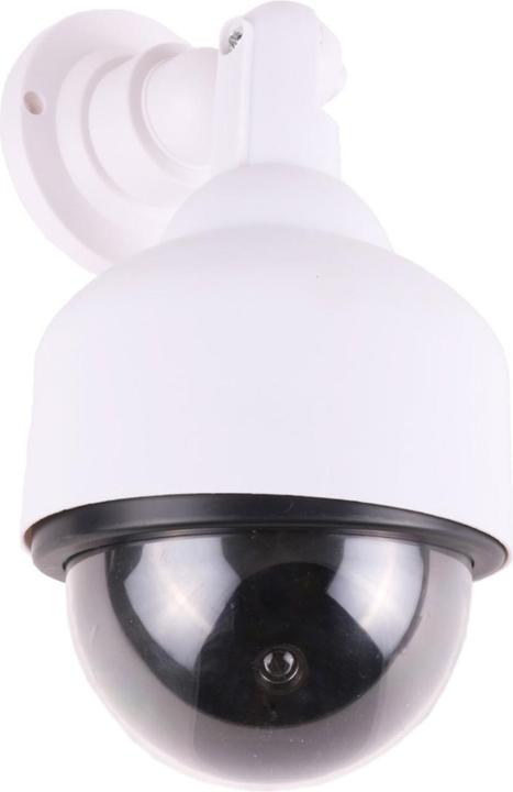 Produktbild Benson Überwachungskamera Attrappe mit roter Betriebs-LED, Kamera Dummy, 2er Set