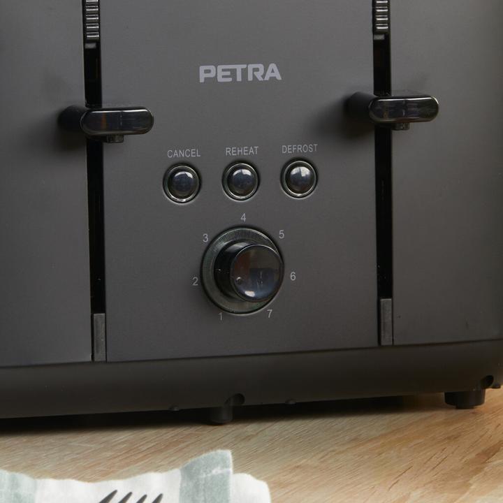Productafbeelding Petra PT5565MBLKVDE Broodrooster met 4 sneetjes