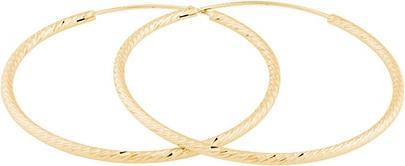 JVD Gold plated earrings rings SVLE0215XD5GO - Diameter: 3 cm