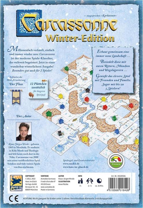 Actual product image Hans im Glück HIGD0506 - Carcassonne Winter-Edition, Brettspiel, für 2-5 Spieler, ab 7 Jahren (DE-Ausgabe) (German)