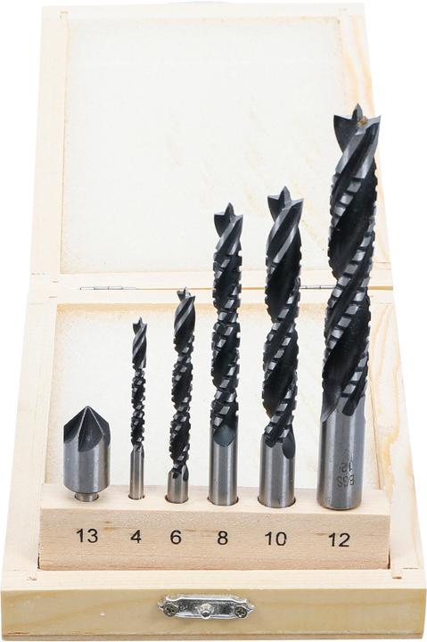 Produktbild BGS Holzkronen-Fräsbohrer-Satz 4 - 12 mm 6-tlg. (12.0 mm)