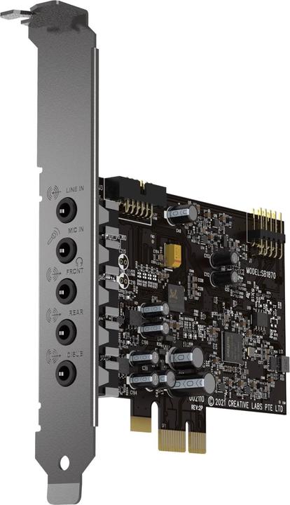Image du produit Creative Sound blaster audigy fx v2 Intégré 5.1 canaux PCI-E (Mini PCI Express)