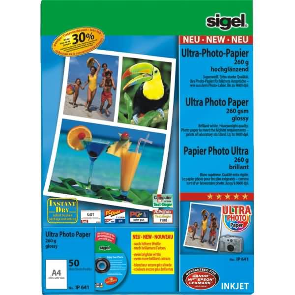 Produktbild Sigel Inkjet Ultra (260 g/m², A4, 50 x)