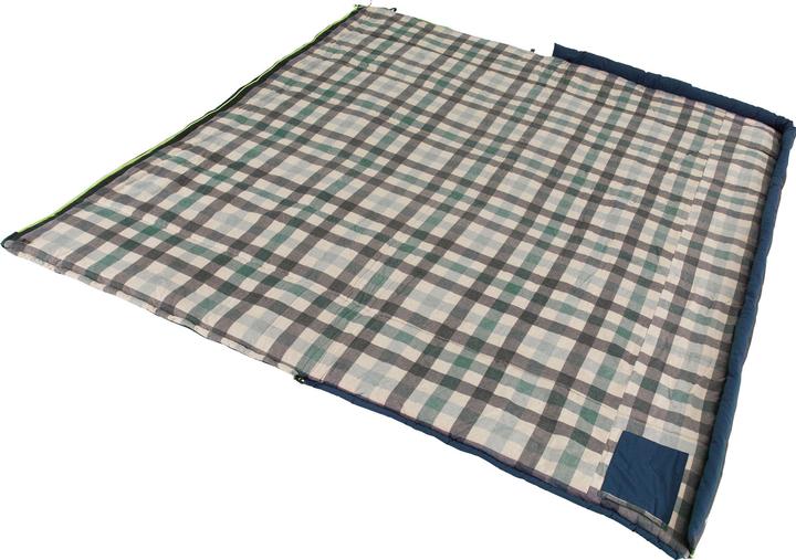 Actual product image Outwell Sleeping Bag Camper Lux "L" Caramel-Teal, Left (235 cm)