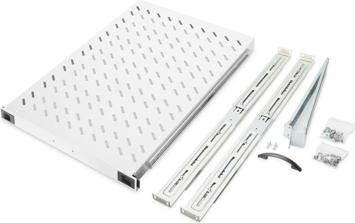 Actual product image Digitus DN-19 TRAY-2-1000 Shelf extendable 720mm, max. 65kg grey
