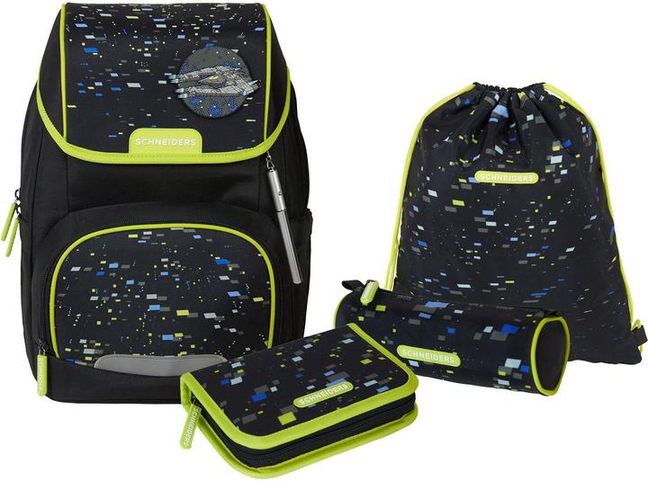 Immagine prodotto Schneiders Set di zaini per la scuola Spaceship nero (21 l)