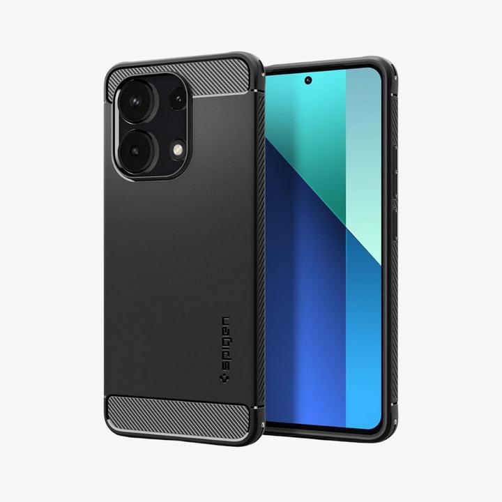 Actual product image Spigen Rugged Armor case for Xiaomi Redmi Note 13 4G / LTE - matte black (Xiaomi Redmi Note 13 4G)