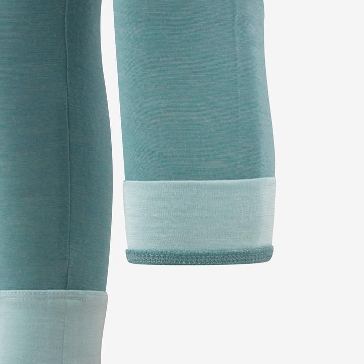 Produktbild Wedze Skiunterwäsche Funktionshose Baby Merinowolle - 900 türkis