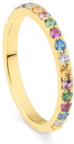 Breuning RING - Brill. | Sky Blue | Apple Green | Saf. Pink (48, 585/14 K Gold)