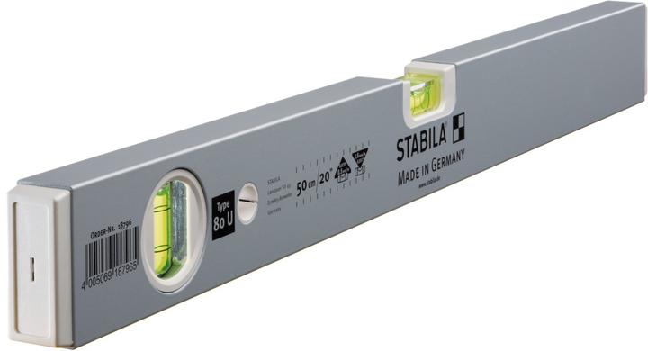 Image du produit Stabila Niveau à bulle Type 80 U, 50 cm (50 cm)